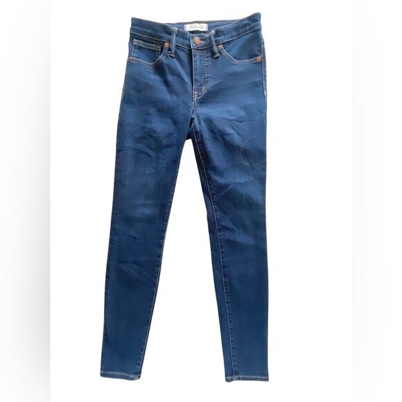 Madewell 9" Mid-Rise Skinny Jeans in Larkspur Wash: TENCEL™ Denim Edition - Picture 1 of 9